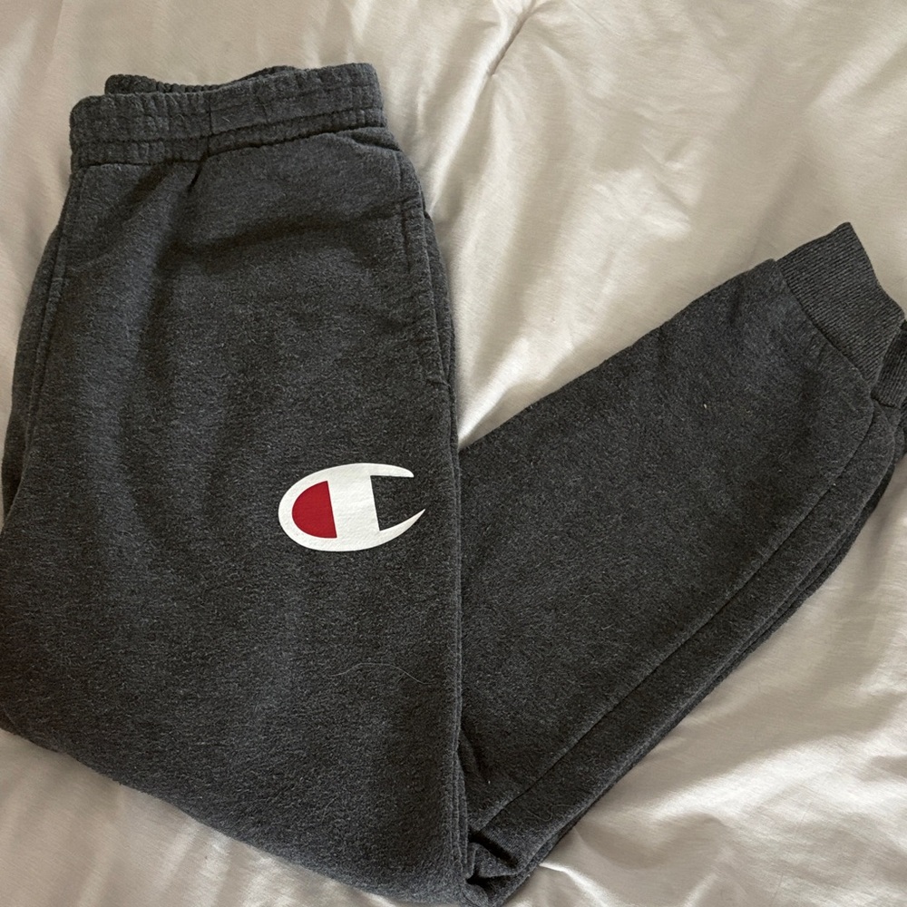 Champion Kids' Dark Gray Sweatpants with Logo